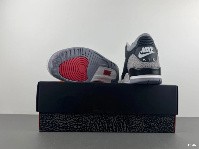 Bmlin Cement DN3707-010 Air 3 Black Jordan 0630